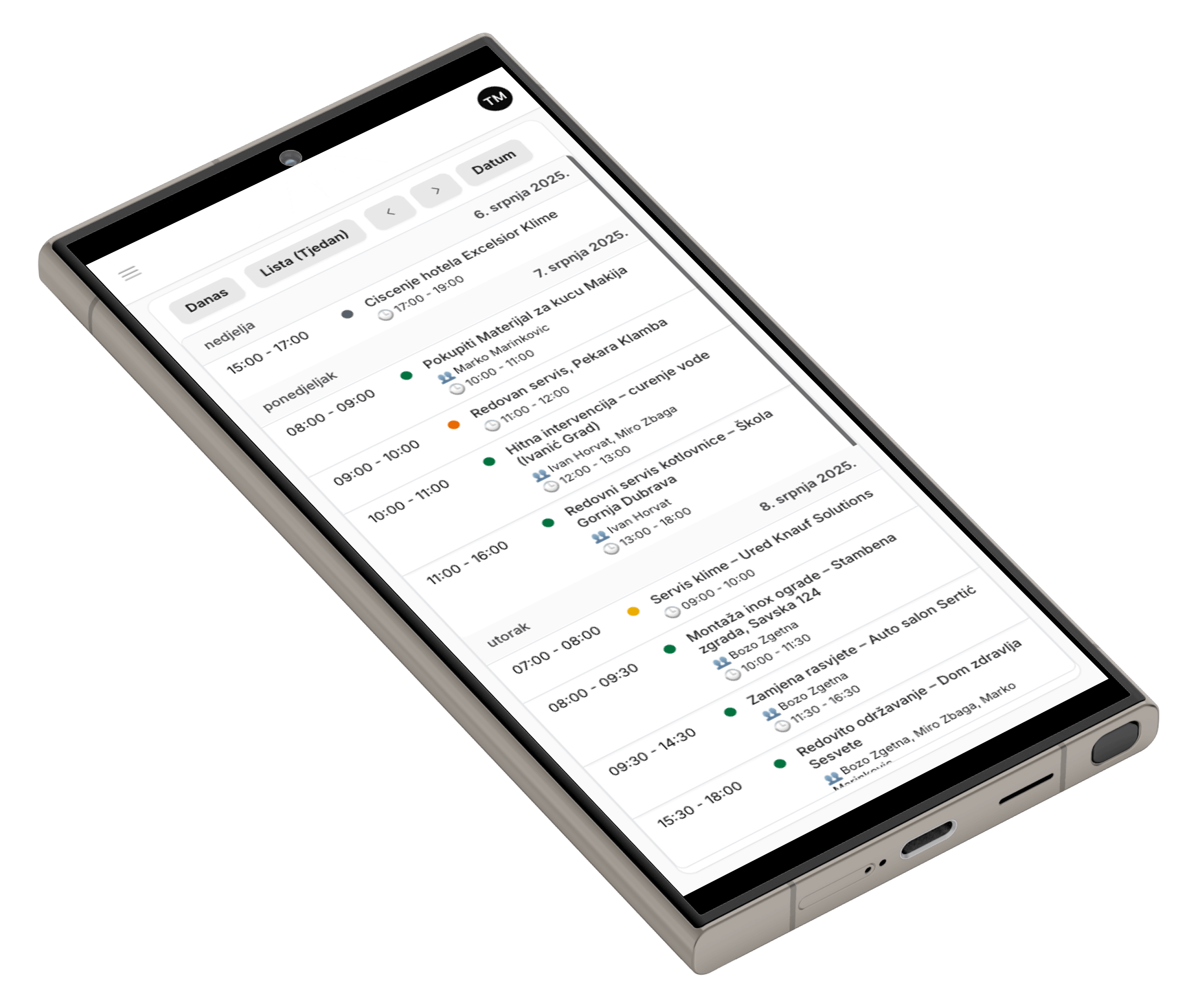 Upravljač na mobitelu